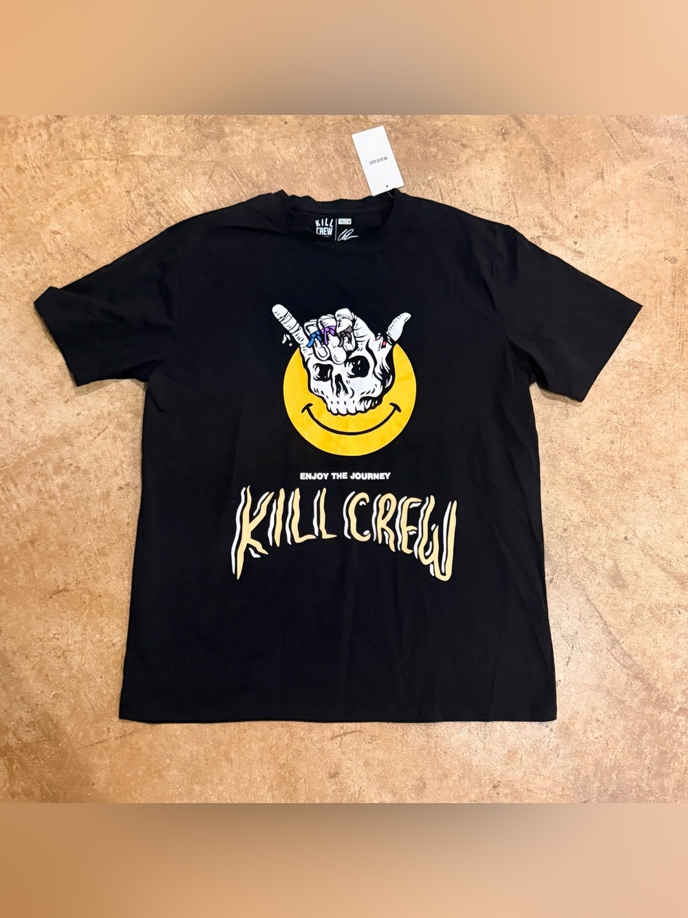 NEW Kill Crew XXL ENJOY THE JOURNEY T-SHIRT - BLACK